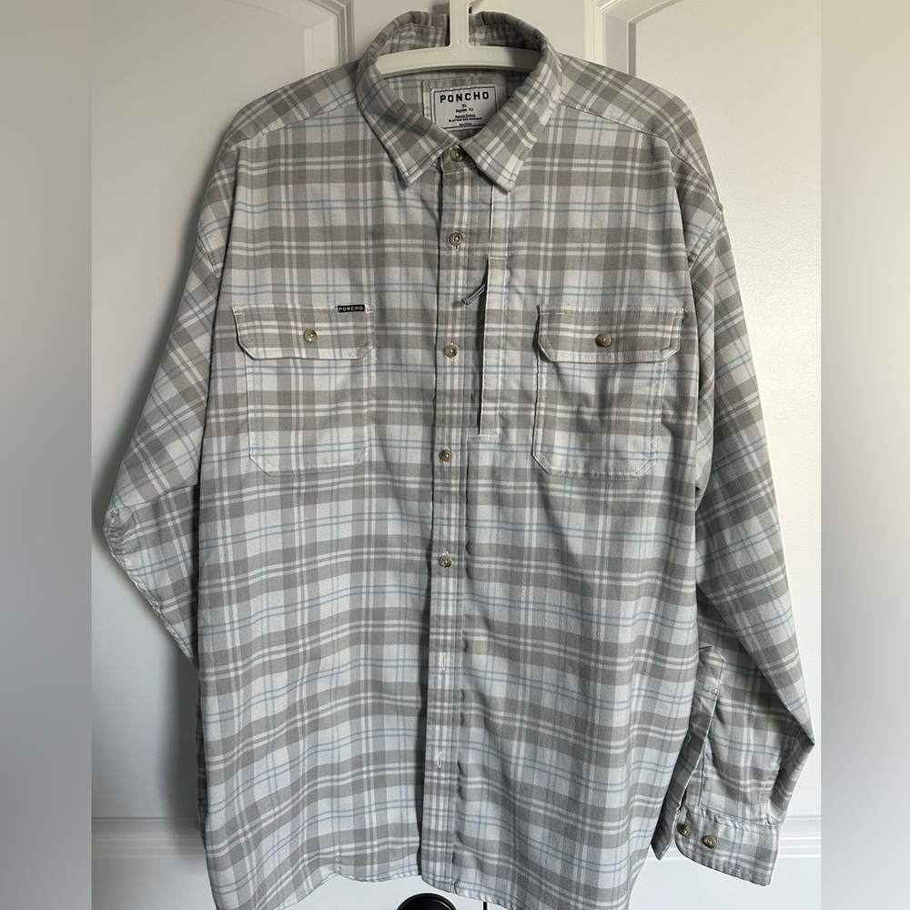 Poncho Men’s Flannel Shirt XL